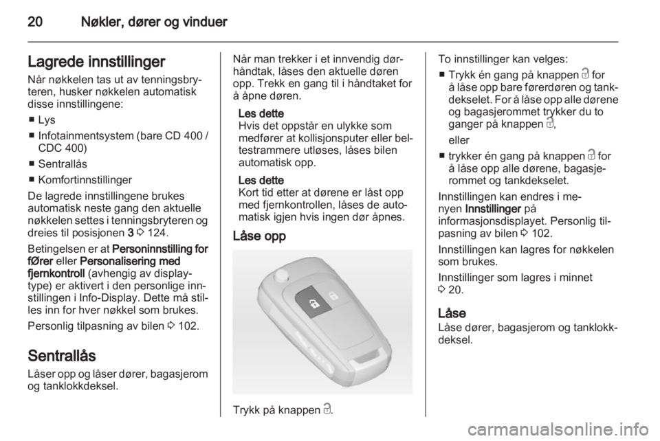 OPEL MERIVA 2011  Instruksjonsbok 