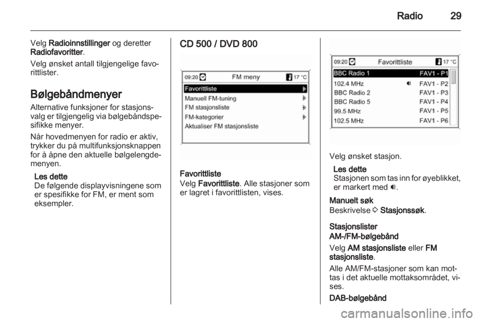 OPEL MERIVA 2011.25  Brukerhåndbok for infotainmentsystem 