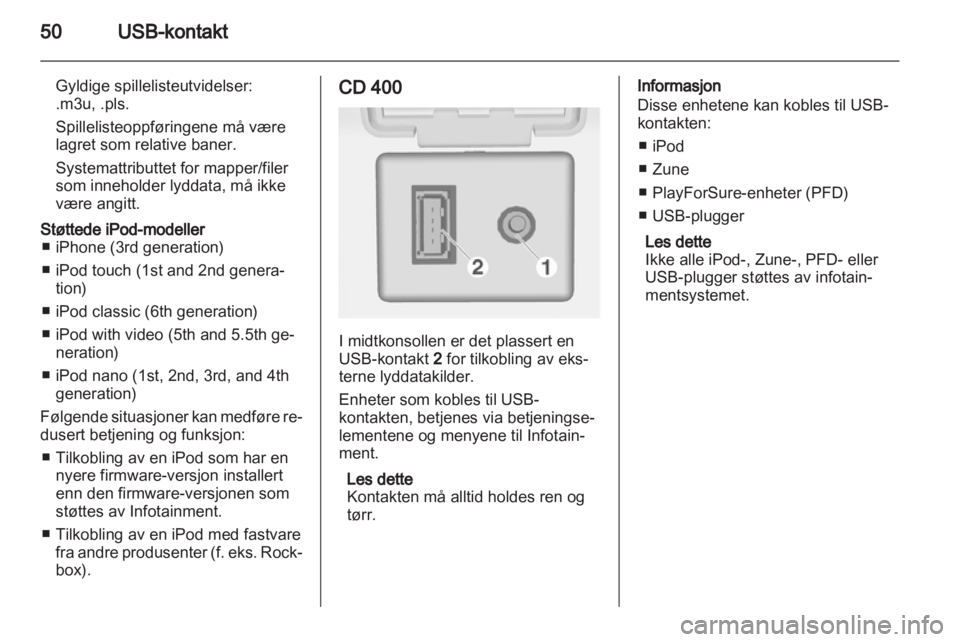 OPEL MERIVA 2011.25  Brukerhåndbok for infotainmentsystem 
