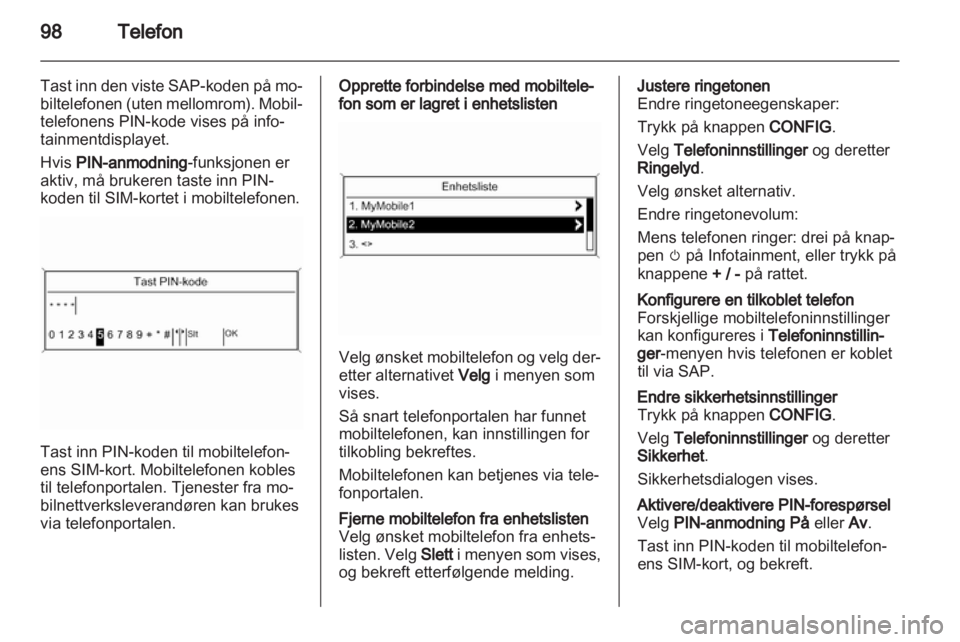 OPEL MERIVA 2011.25  Brukerhåndbok for infotainmentsystem 