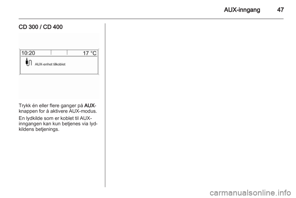 OPEL MERIVA 2011.5 Brukerhåndbok for infotainmentsystem OPEL MERIVA 2011.5 Brukerhåndbok for infotainmentsystem