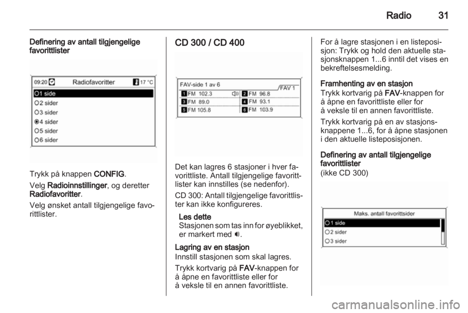 OPEL MERIVA 2012  Brukerhåndbok for infotainmentsystem 