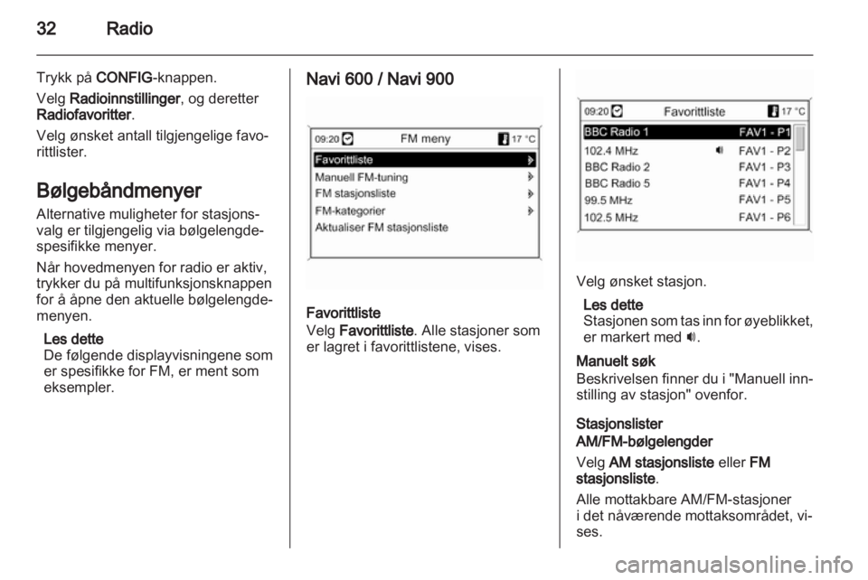 OPEL MERIVA 2012  Brukerhåndbok for infotainmentsystem 
