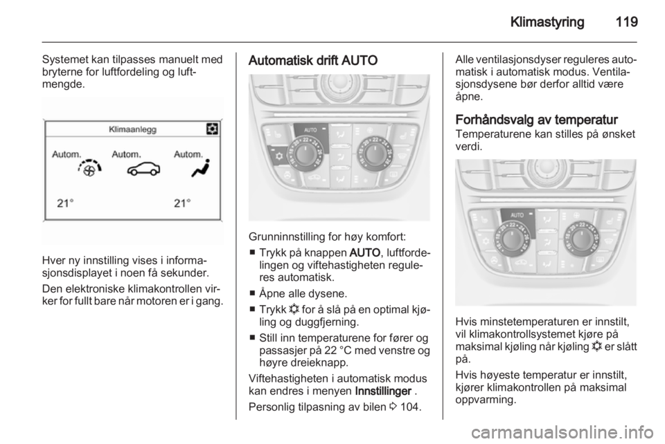 OPEL MERIVA 2013  Instruksjonsbok 