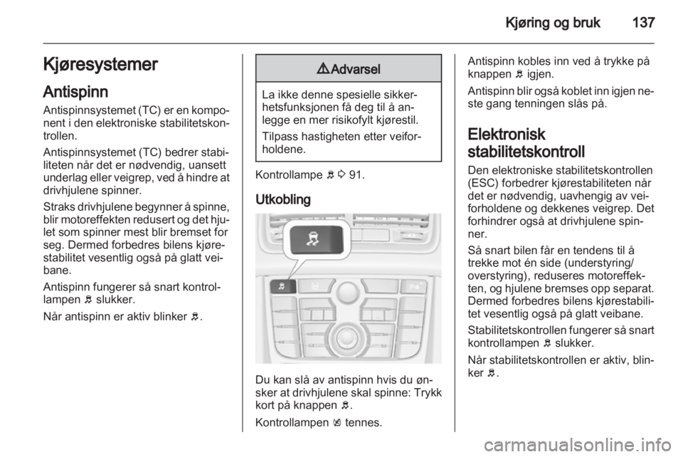 OPEL MERIVA 2013  Instruksjonsbok 