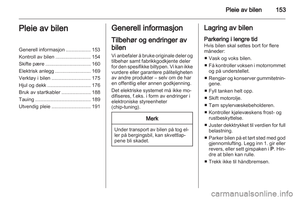 OPEL MERIVA 2013  Instruksjonsbok 
