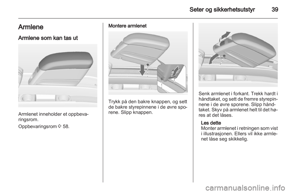 OPEL MERIVA 2013  Instruksjonsbok 