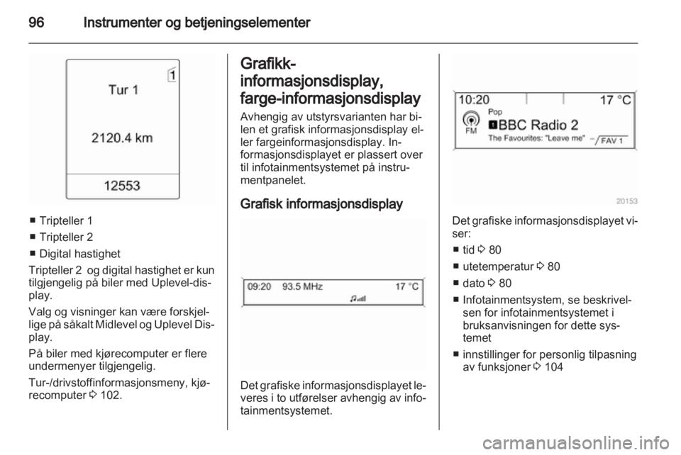 OPEL MERIVA 2013  Instruksjonsbok 