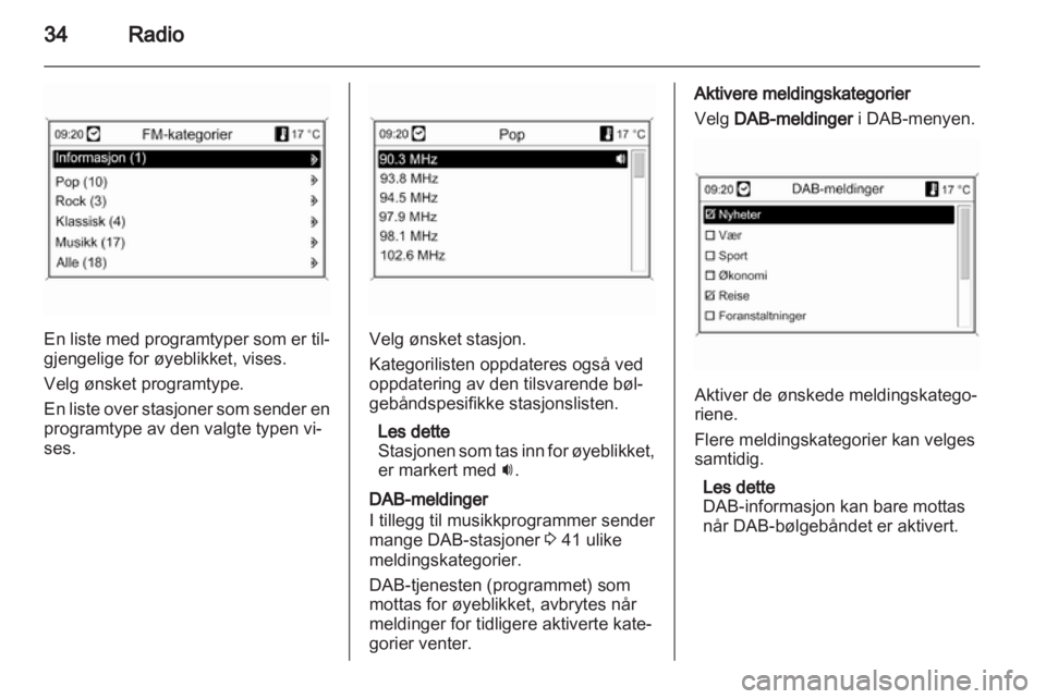 OPEL MERIVA 2013.5  Brukerhåndbok for infotainmentsystem 