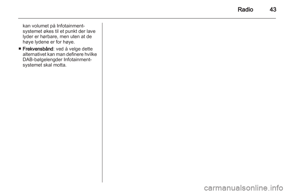 OPEL MERIVA 2013.5  Brukerhåndbok for infotainmentsystem 