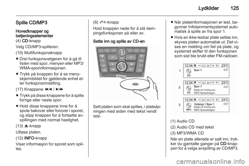 OPEL MOKKA 2013 Brukerhåndbok for infotainmentsystem OPEL MOKKA 2013 Brukerhåndbok for infotainmentsystem