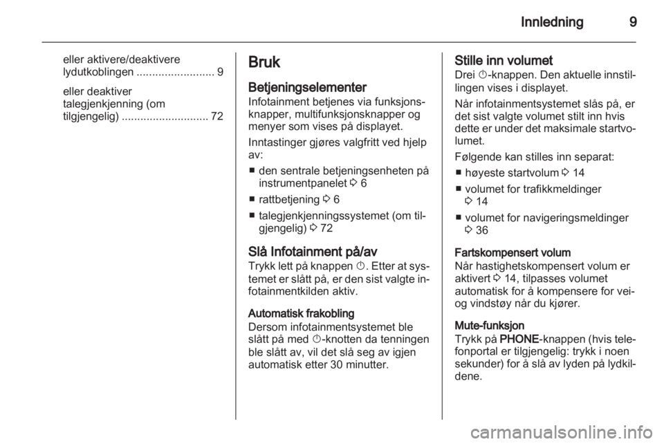 OPEL MOKKA 2013  Brukerhåndbok for infotainmentsystem 