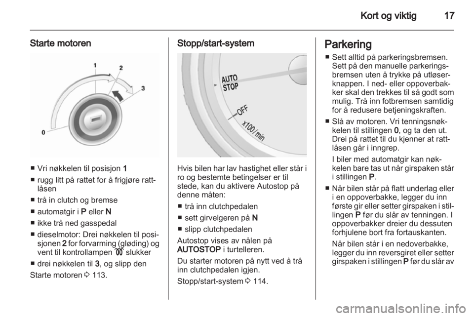 OPEL MOKKA 2013  Instruksjonsbok 