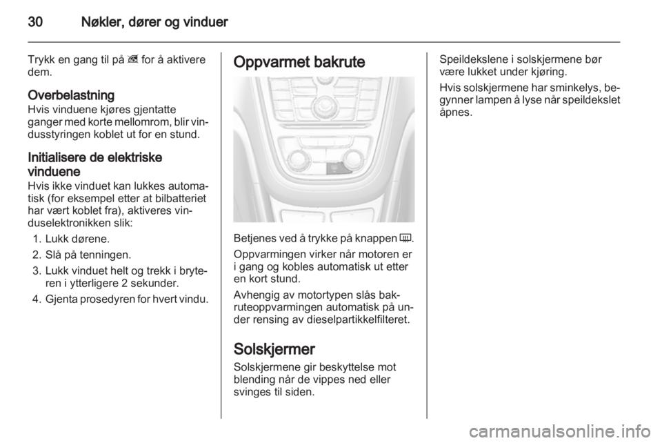 OPEL MOKKA 2013  Instruksjonsbok 