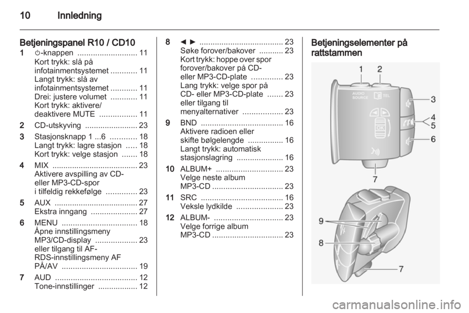 OPEL VIVARO 2011.5  Brukerhåndbok for infotainmentsystem 