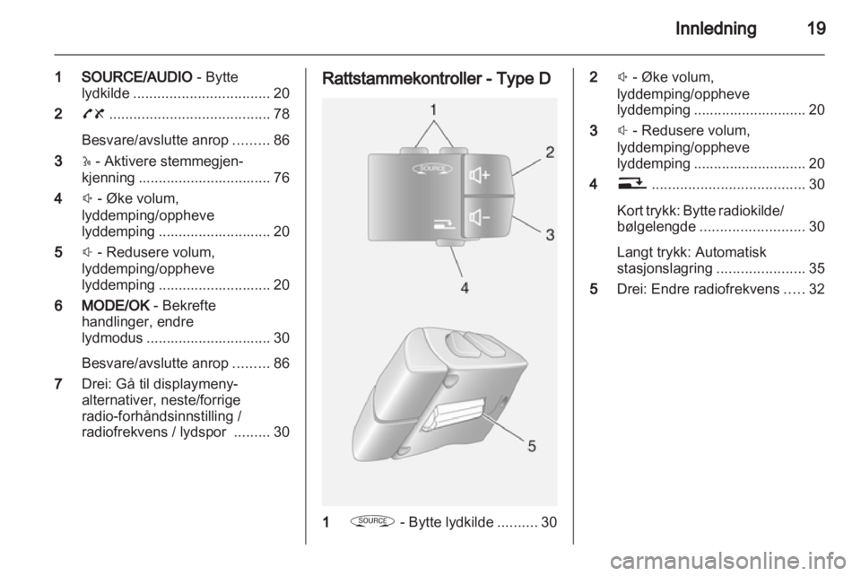 OPEL VIVARO 2012.5  Brukerhåndbok for infotainmentsystem 