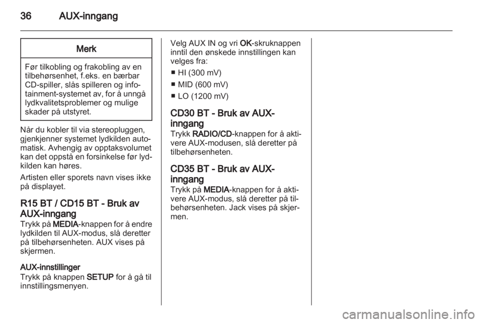 OPEL MOVANO_B 2013.5  Brukerhåndbok for infotainmentsystem 