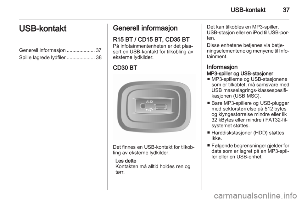 OPEL MOVANO_B 2013.5  Brukerhåndbok for infotainmentsystem 