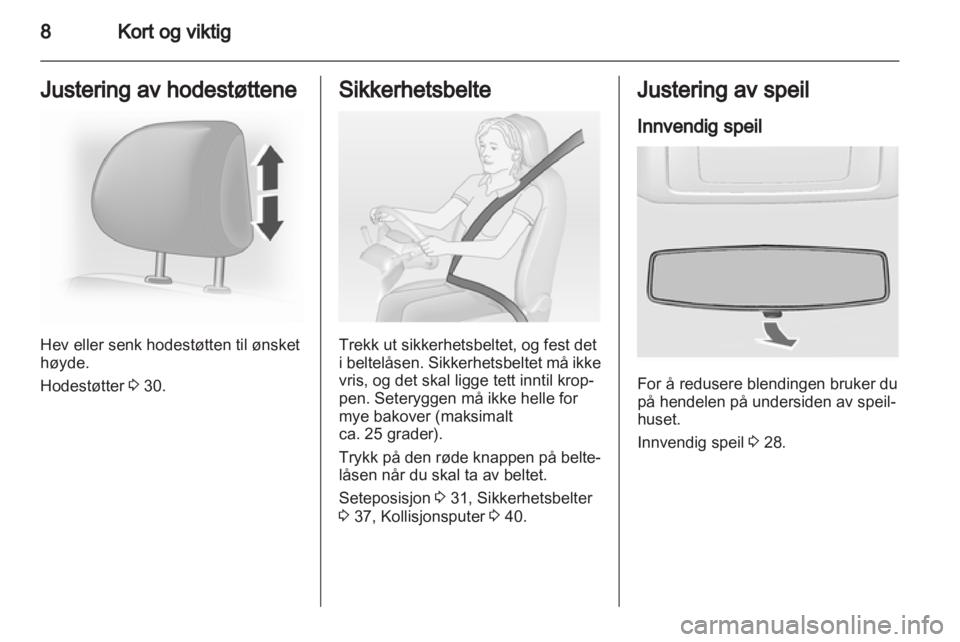 OPEL VIVARO 2012  Instruksjonsbok 