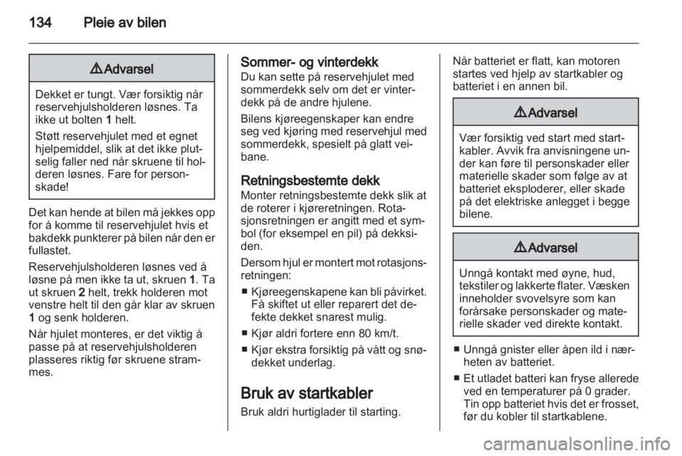 OPEL VIVARO 2013  Instruksjonsbok 
