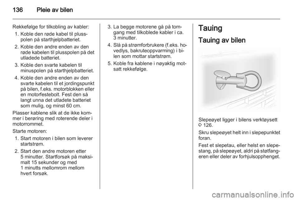 OPEL VIVARO 2013  Instruksjonsbok 
