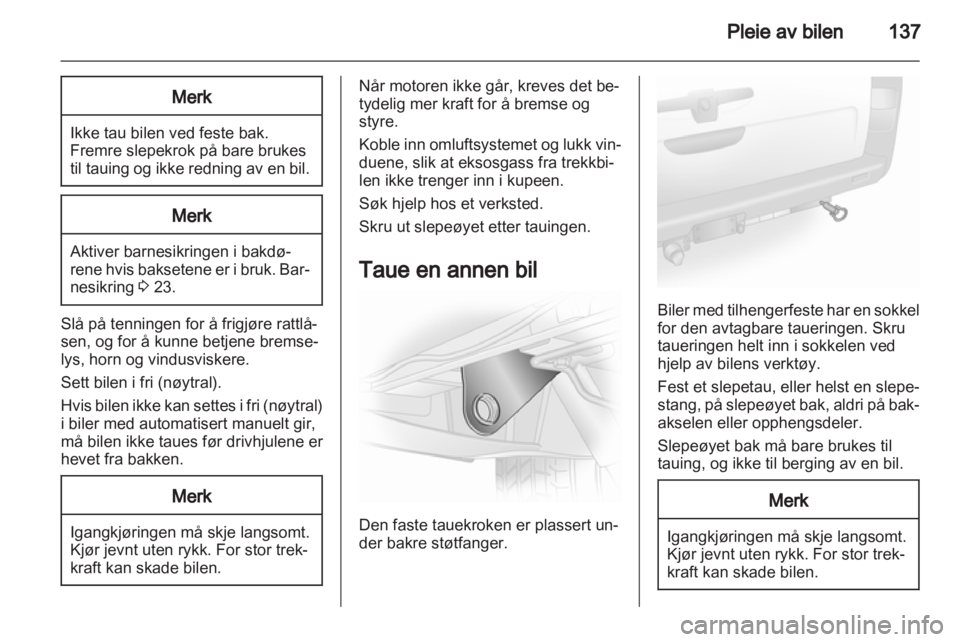 OPEL VIVARO 2013  Instruksjonsbok 