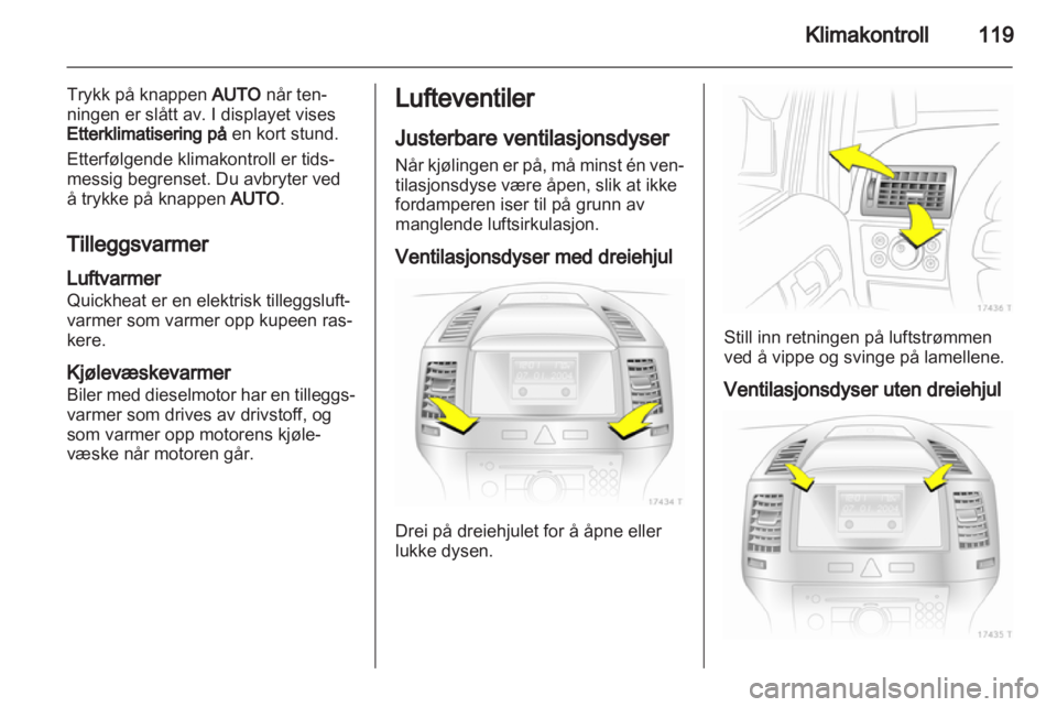 OPEL ZAFIRA 2010 Instruksjonsbok OPEL ZAFIRA 2010 Instruksjonsbok