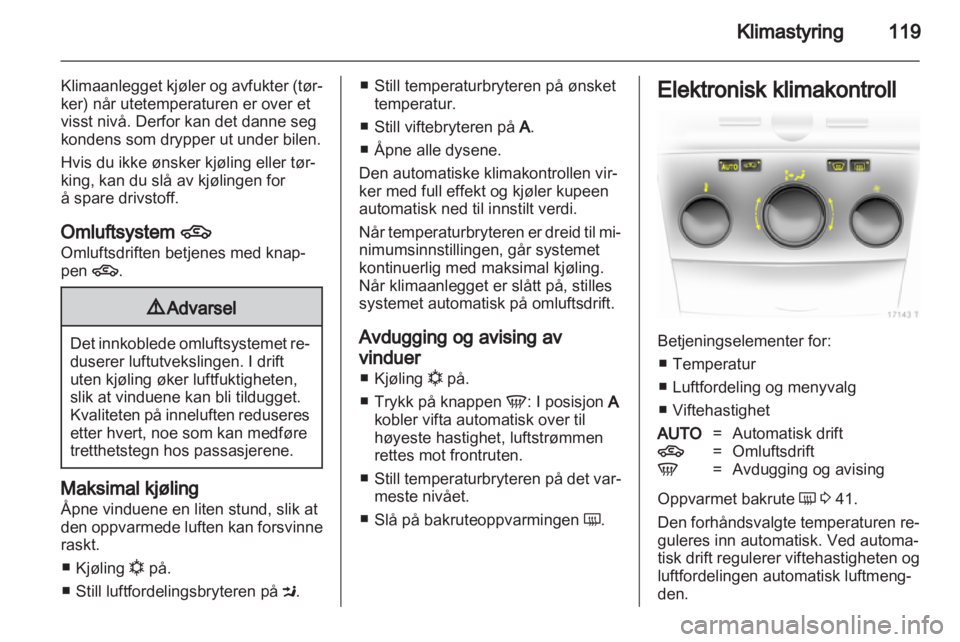 OPEL ZAFIRA 2011  Instruksjonsbok 
