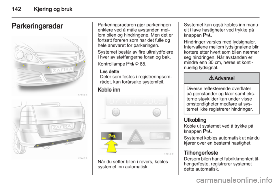 OPEL ZAFIRA 2011  Instruksjonsbok 