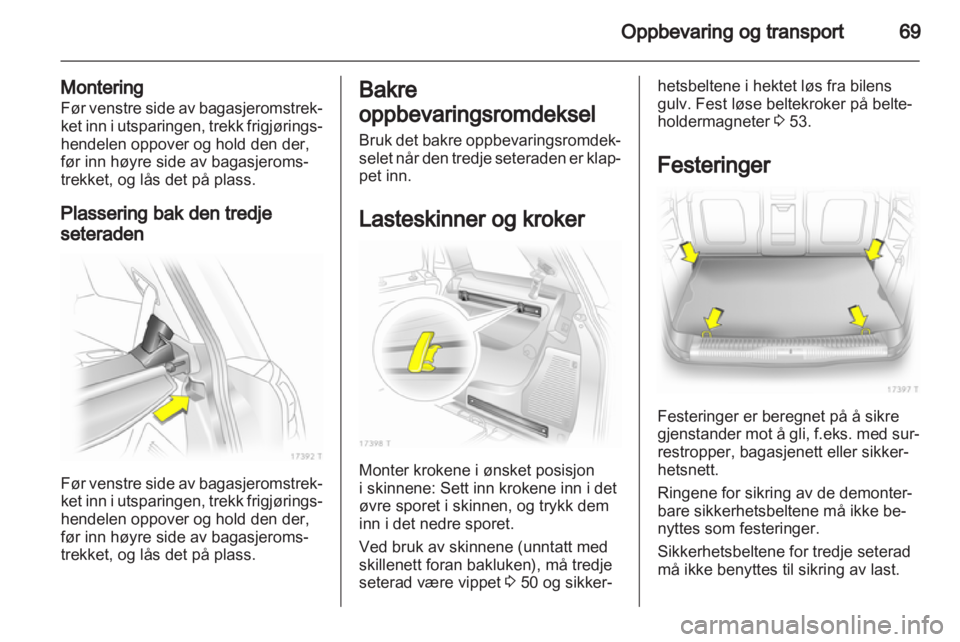 OPEL ZAFIRA 2011  Instruksjonsbok 