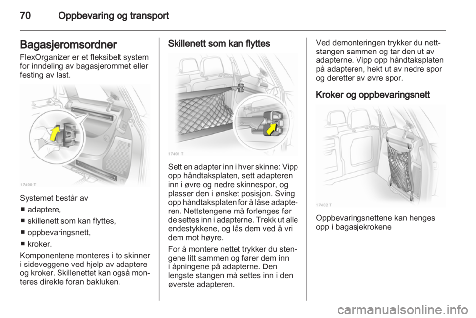 OPEL ZAFIRA 2011  Instruksjonsbok 