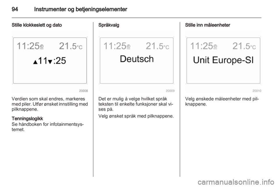 OPEL ZAFIRA 2011  Instruksjonsbok 