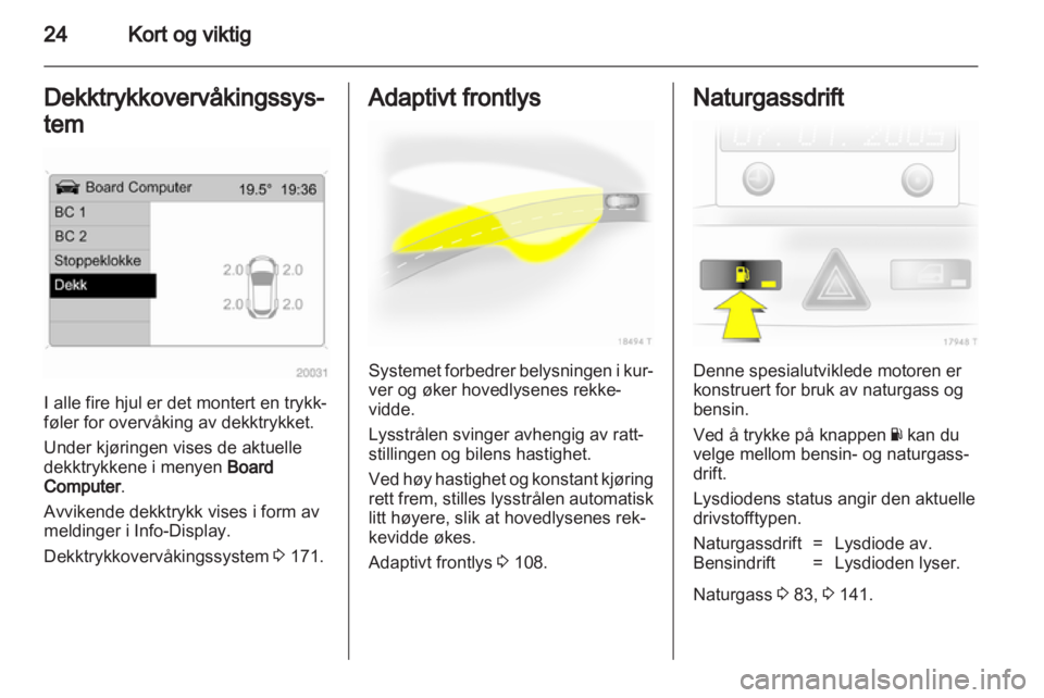 OPEL ZAFIRA 2012  Instruksjonsbok 