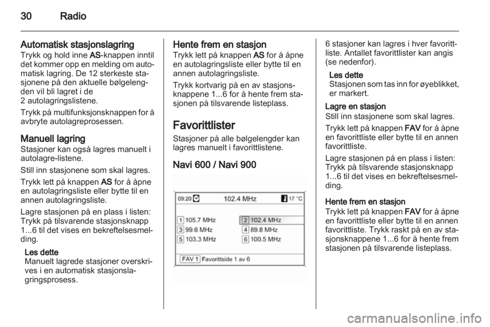 OPEL ZAFIRA C 2013 Brukerhåndbok for infotainmentsystem OPEL ZAFIRA C 2013 Brukerhåndbok for infotainmentsystem