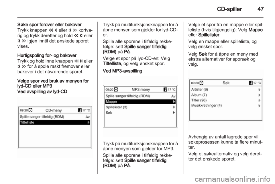 OPEL ZAFIRA C 2013.5  Brukerhåndbok for infotainmentsystem 