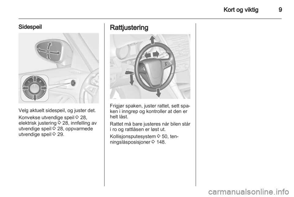 OPEL ZAFIRA TOURER 2012 Instruksjonsbok OPEL ZAFIRA TOURER 2012 Instruksjonsbok
