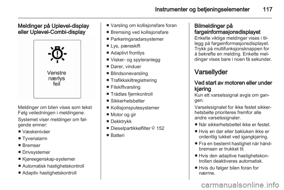 OPEL ZAFIRA TOURER 2012  Instruksjonsbok 