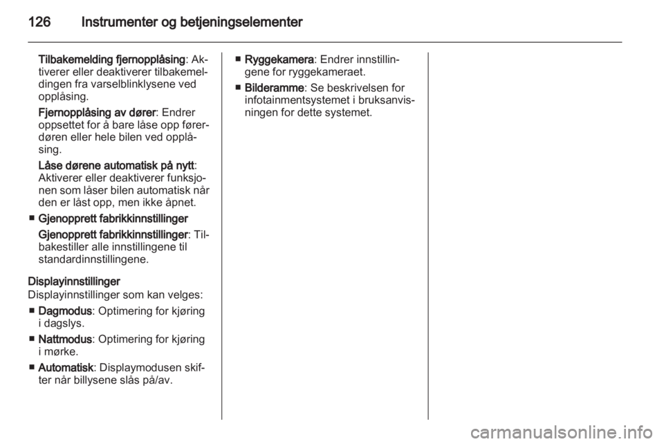 OPEL ZAFIRA TOURER 2012 Instruksjonsbok OPEL ZAFIRA TOURER 2012 Instruksjonsbok