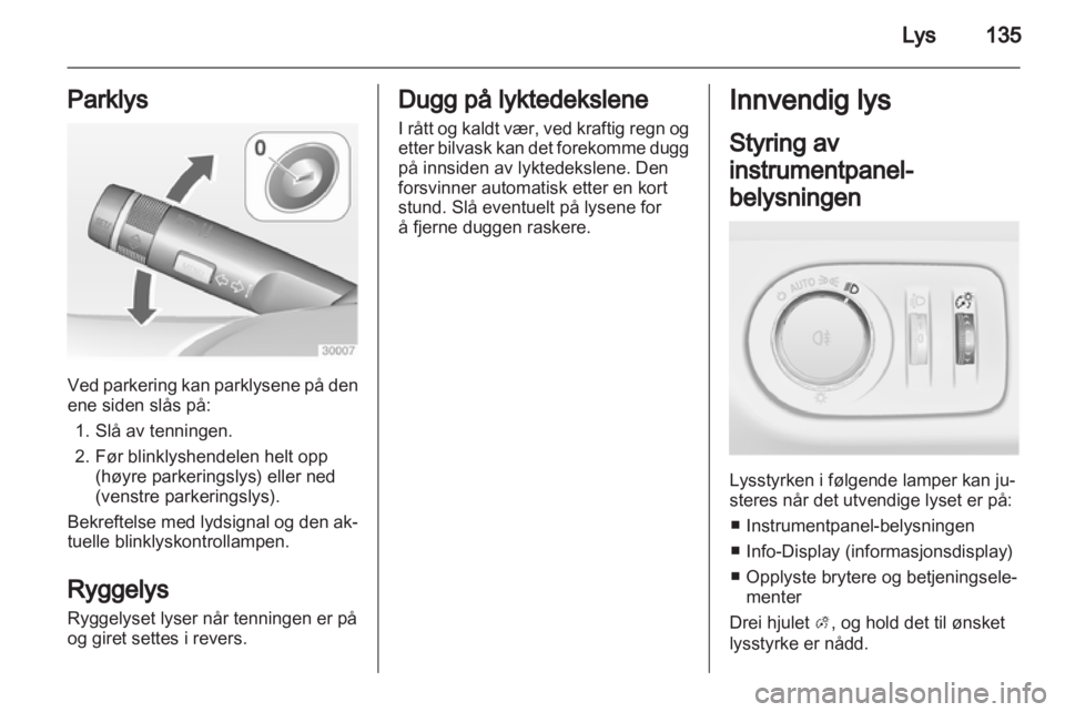 OPEL ZAFIRA TOURER 2012 Instruksjonsbok OPEL ZAFIRA TOURER 2012 Instruksjonsbok