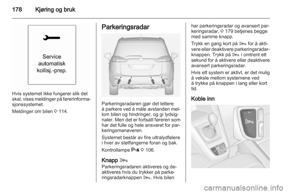 OPEL ZAFIRA TOURER 2012 Instruksjonsbok OPEL ZAFIRA TOURER 2012 Instruksjonsbok