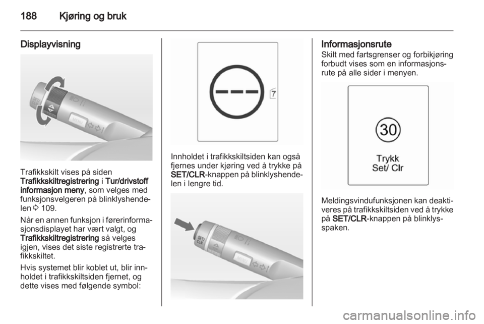 OPEL ZAFIRA TOURER 2012  Instruksjonsbok 