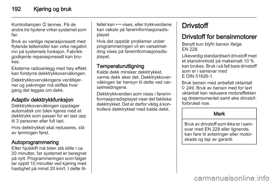 OPEL ZAFIRA TOURER 2012  Instruksjonsbok 