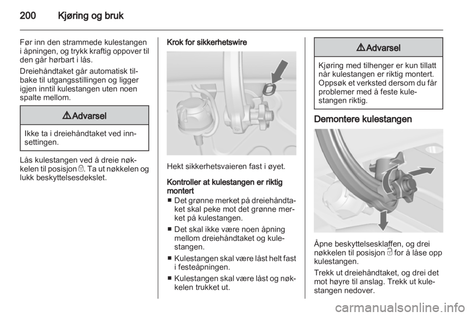 OPEL ZAFIRA TOURER 2012  Instruksjonsbok 