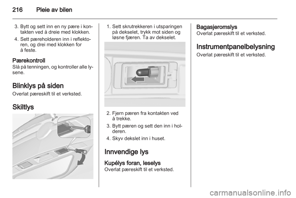 OPEL ZAFIRA TOURER 2012  Instruksjonsbok 