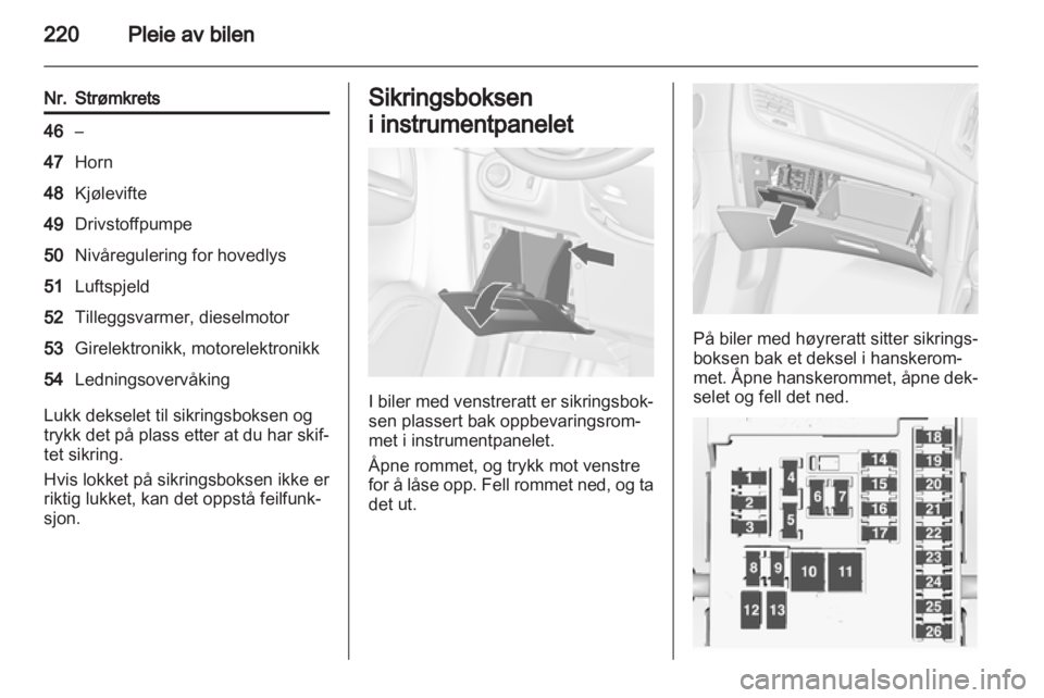 OPEL ZAFIRA TOURER 2012  Instruksjonsbok 