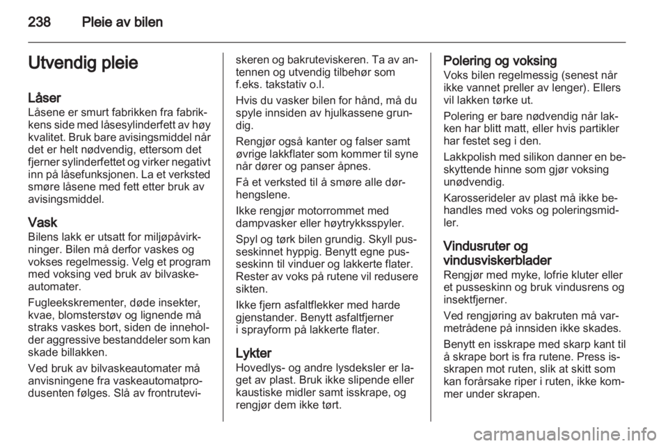 OPEL ZAFIRA TOURER 2012  Instruksjonsbok 