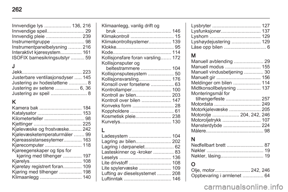 OPEL ZAFIRA TOURER 2012 Instruksjonsbok OPEL ZAFIRA TOURER 2012 Instruksjonsbok