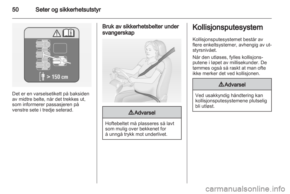 OPEL ZAFIRA TOURER 2012 Instruksjonsbok OPEL ZAFIRA TOURER 2012 Instruksjonsbok