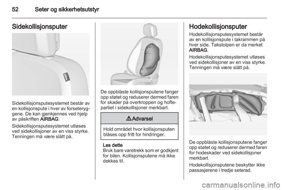 OPEL ZAFIRA TOURER 2012 Instruksjonsbok OPEL ZAFIRA TOURER 2012 Instruksjonsbok