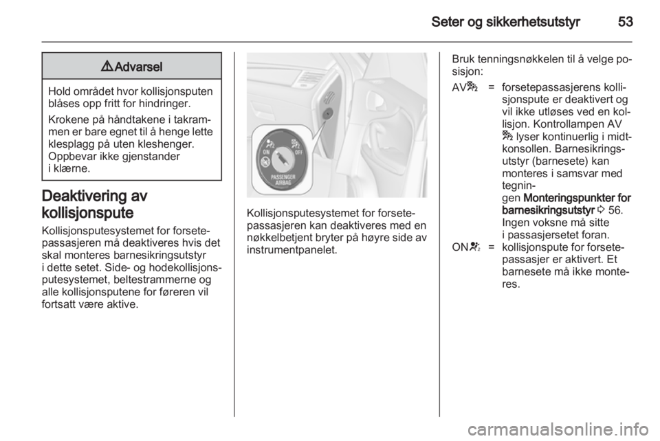 OPEL ZAFIRA TOURER 2012 Instruksjonsbok OPEL ZAFIRA TOURER 2012 Instruksjonsbok